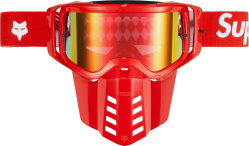 Supreme Red Mirrored Face Shield Goggles
