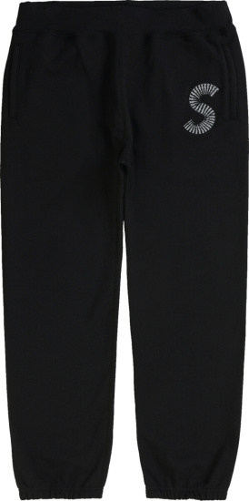 Supreme S-Logo Black Sweatpants (FW20) | Incorporated Style