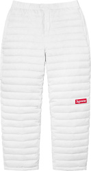Supreme White Puffer Box Logo Pants