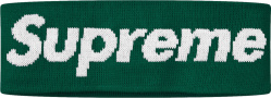 Supreme x New Era Dark Green Big Logo Headband (FW18)