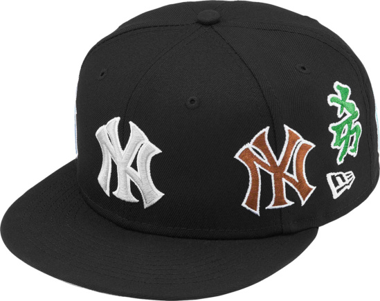 Supreme X New Era Kanji Logo Yankkes Hat