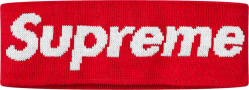 Supreme X New Era Red Big Logo Headband