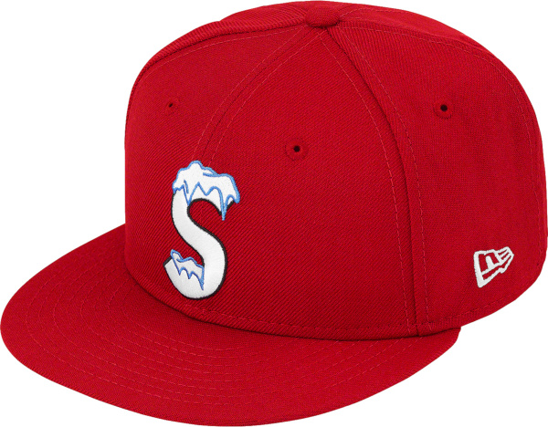 Supreme X New Era Red Snowy S Logo Hat