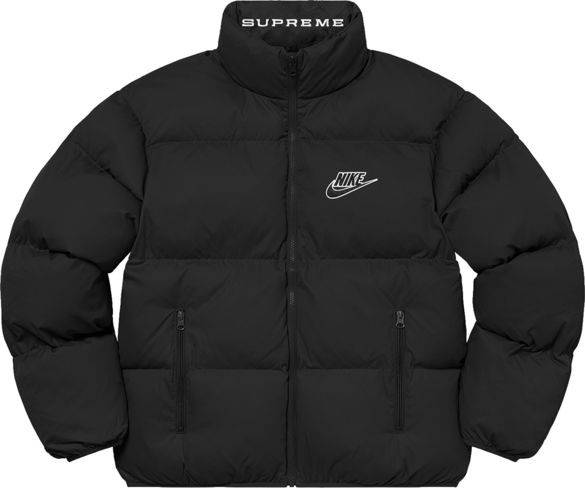 Nike x Supreme Black Reversible Puffer Jacket | Incorporated Style