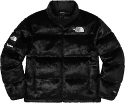 Supreme x The North Face Black Fur 'Nuptse' Down Jacket (FW20)
