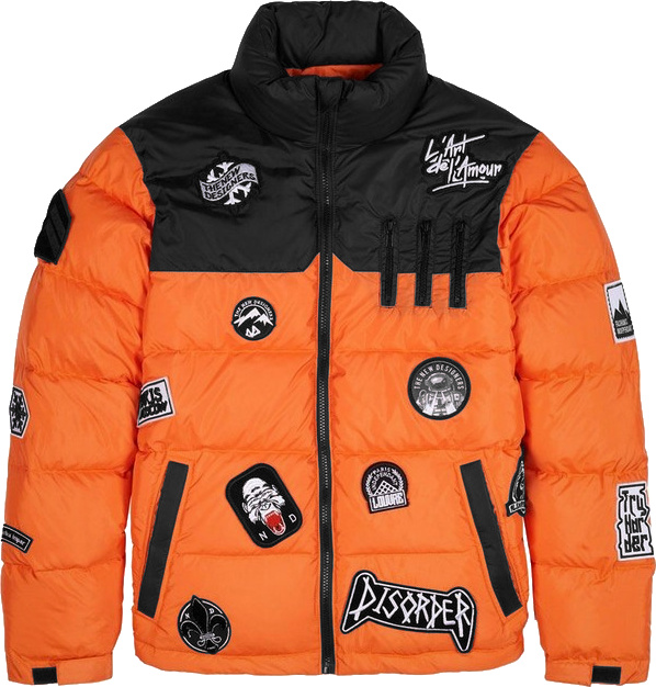 The New Designers Orange 'Binks' Puffer Jacket | Incorporated Style