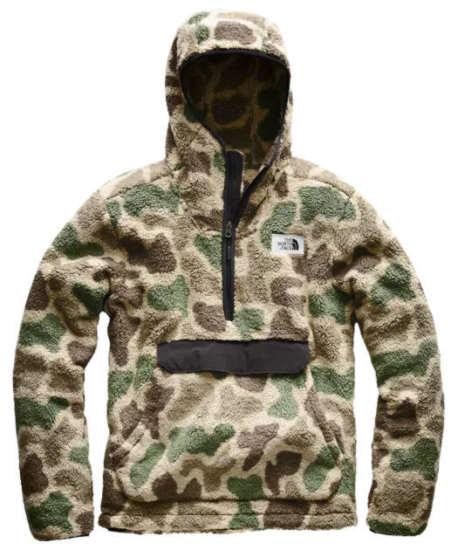 North Face Hooded Camo Sherpa Jacket 