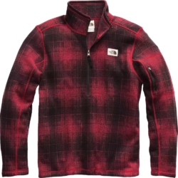 The North Face Red Check Gordon Lyons Quarter Zip