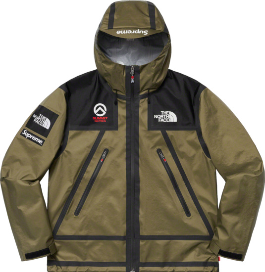 The North Face X Supreme Olive Green Taped Seams Windbreaker Jacket