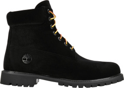 Timberland x Off-White Black Velvet Boots