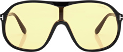 Black & Yellow 'Drew' Sunglasses (FT0964)