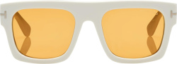 Tom Ford White Fausto Sunglasses