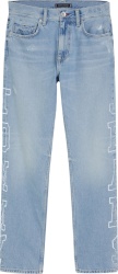 Tommy Jeans Light Wash Blue Side Logo Aiden Jeans