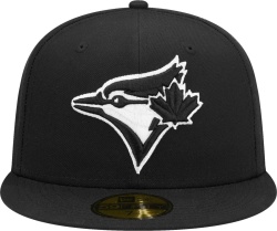 Toronto Blue Jays Black And White Logo Fitted Hat