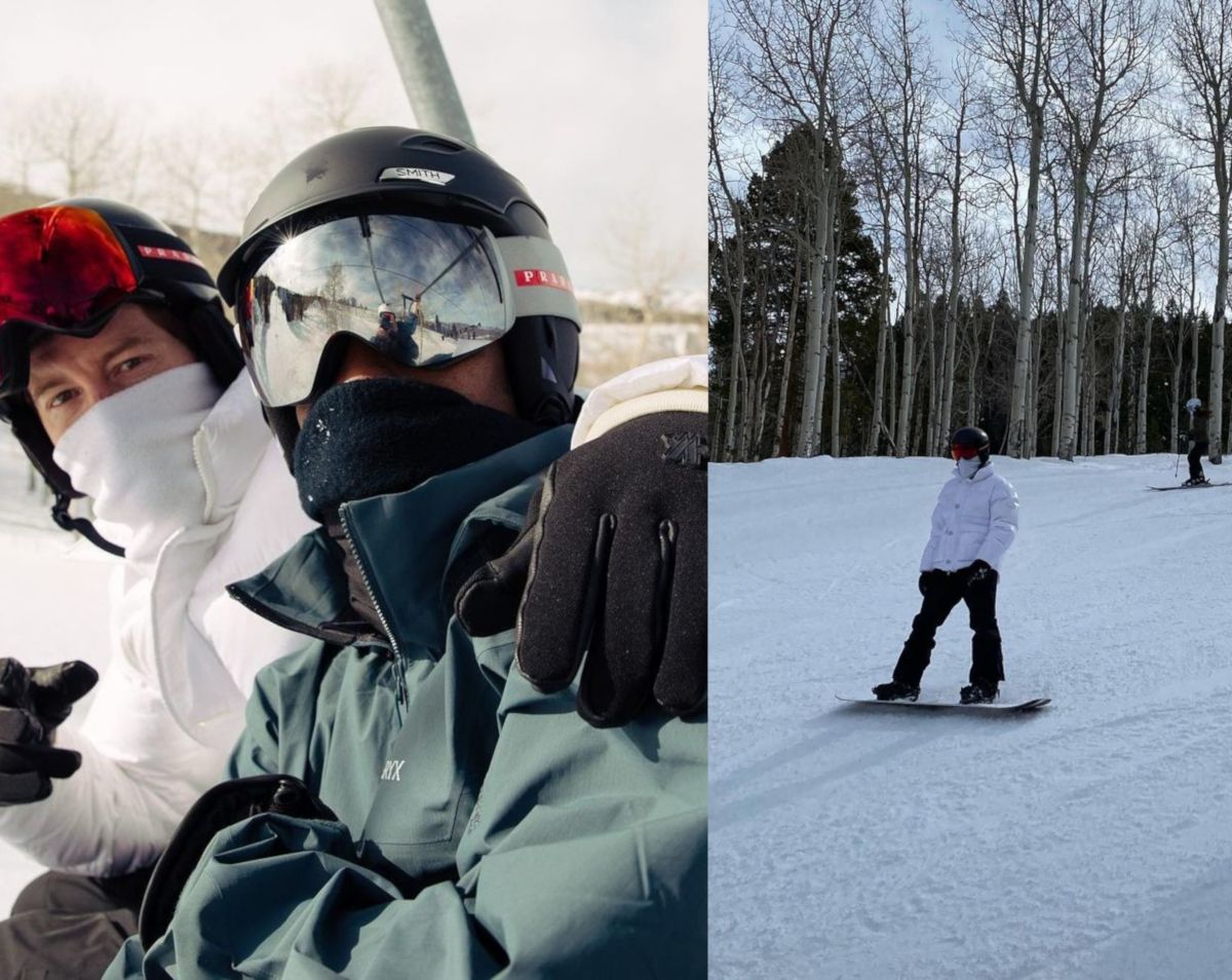 Shaun White Snowboarding With Travis Scott In Prada & Moncler