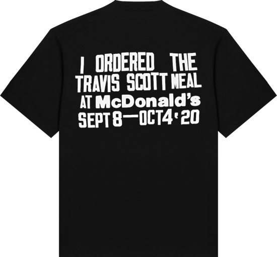 Travis Scott X Cpfm Black Hamberger Logo Tee