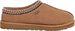 Ugg Brown Suede Patterned Collar Open Back Slippers