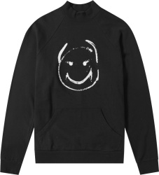 Undercover X Vlads Black Smiley Mock Neck Sweatshirt