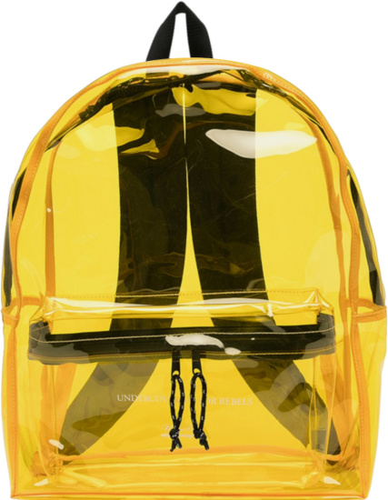Undercover Yellow Pvc Transparent Backpack