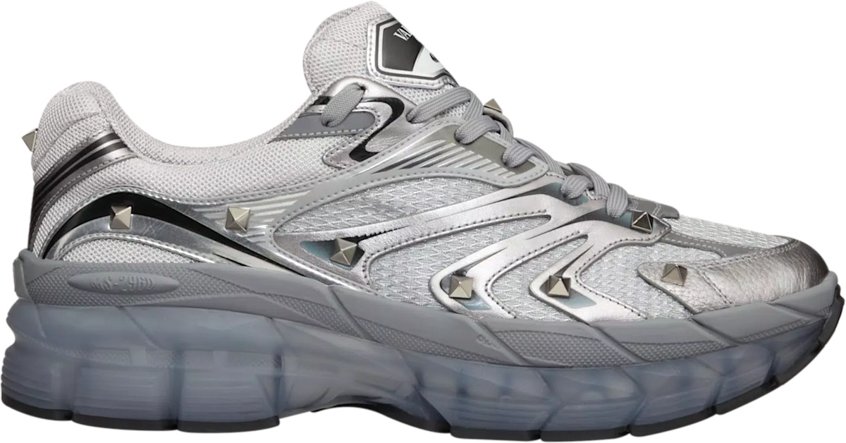 Valentino Grey & Silver 'MS-2960' Sneakers | INC STYLE