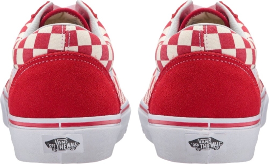Vans Red Check Old Skool Skate Sneakers