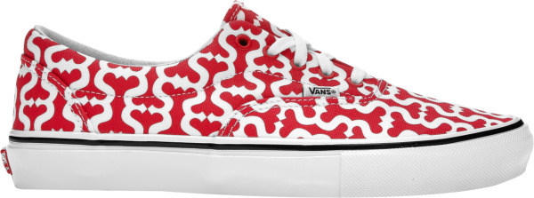 Vans X Supreme Red Monogram Canvas Sneakers