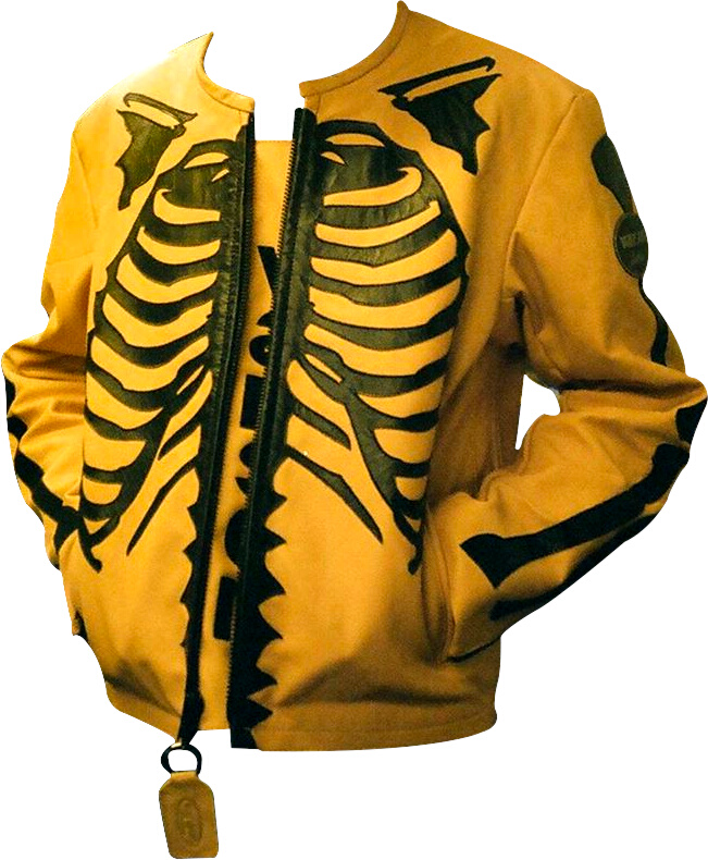 supreme leather skeleton jacket