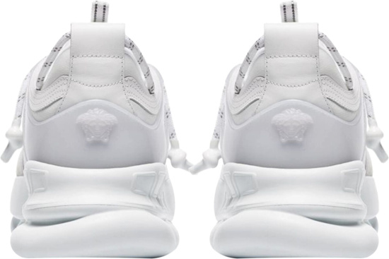 een vergoeding bijlage Vernederen Versace White 'Chain Reaction' Sneakers | Incorporated Style