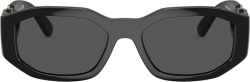 Black & Gold 'Medusa Biggie' Sunglasses (VE4361)