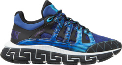 Versace Blue And Black Trigreca Sneakers