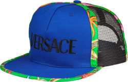 Versace Blue And Starfish Trim Trucker Hat