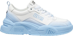 Versace Jeans Couture White And Light Blue Stargaze Sneakers