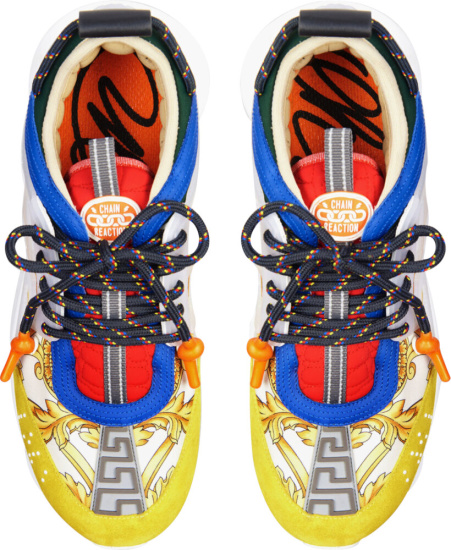 Versace Multicolor Chain Reaction Sneakers