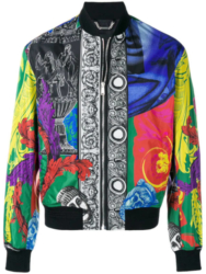 Versace Multicolored Baroque Printed Bomber Jacket Worn By Jacquees