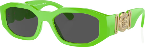 Versace Neon Green Medusa Biggie Sunglasses