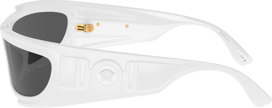 Versace White Shield Medusa Biggie Sunglasses