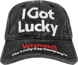 Vetements Black I Got Lucky Hat