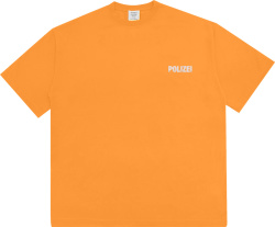 Vetements Orange Police Logo T Shirt