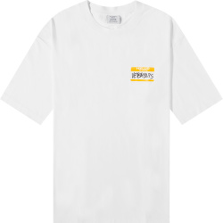 Vetements White Name Tag Logo Print T Shirt