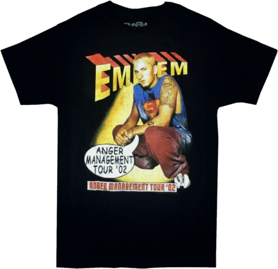 Vintage Eminem Anger Management Tour 2002 Print T Shirt