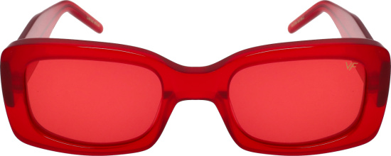 Vintage Frame Company Red Translucent Sunglasses