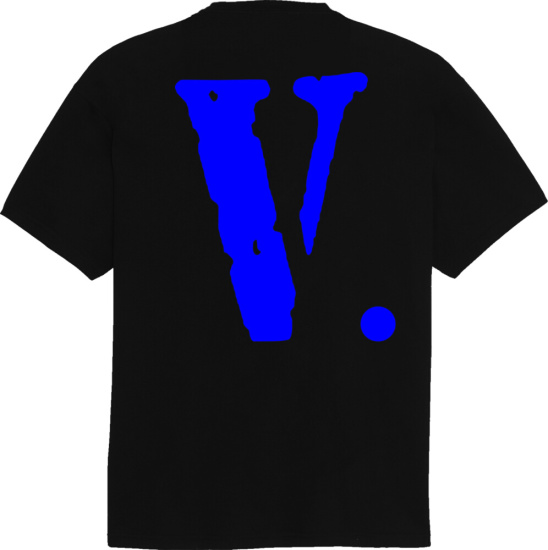 Vlone Black Blue Staples T Shirt