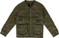 Vlone Olive Green V Quilted Jacket
