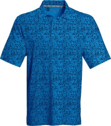 Walter Hagan Blue Ditsy Floral Polo Shirt Marked