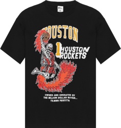 Warren Lotas Houston Rockets Black Skeleton T Shirt