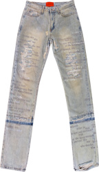 Blue 'Ashes To Ashes' Jeans