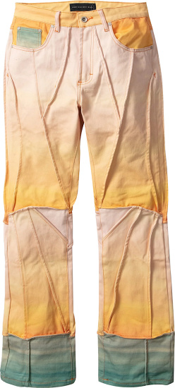 Who Decides War Orange Gradient Sunset Pants