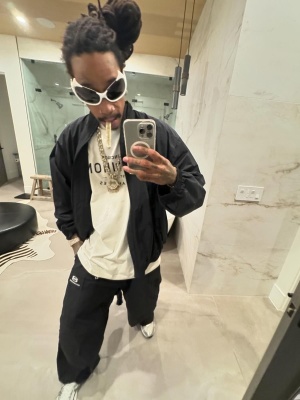 Wiz Khalifa Balenciaga Spike Sunglasses Unity Sports Icon Tracksuit And Erenhow Logo T Shirt