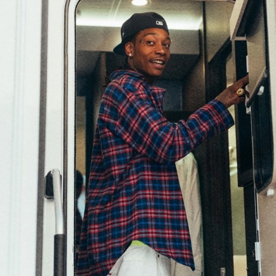 Wiz Khalifa In La Wearing A Dsquared2 Checked Shirt And White Levis Jeans