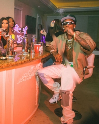 Wiz Khalifa Promoting Mcqueen In Oakley Jordans New Era And Raf Simons